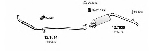 ASSO ART0789 Exhaust System